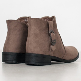 Small Swan Botas de ante beige 2