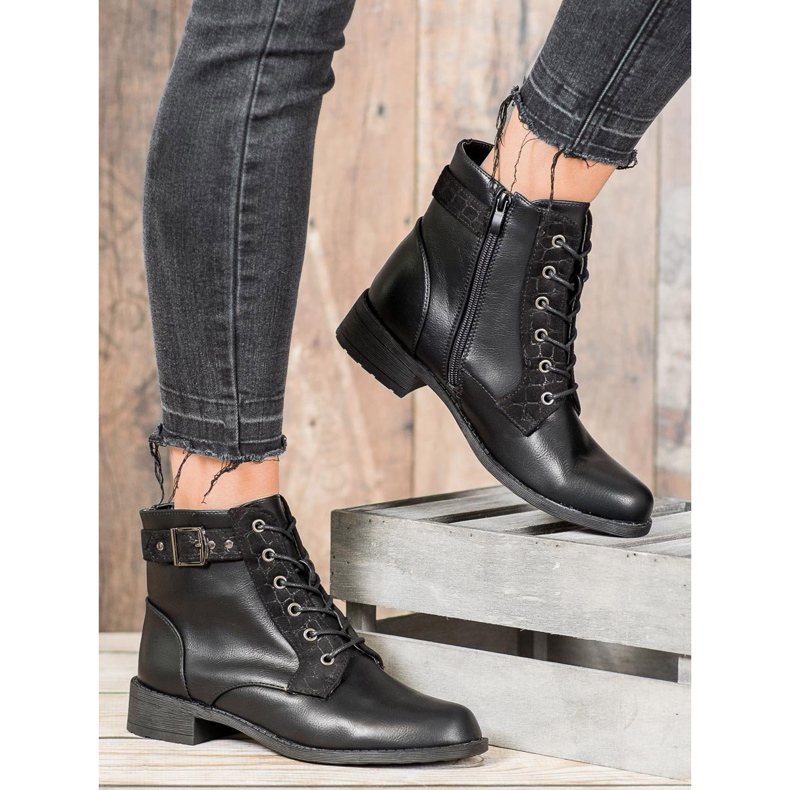 Small Swan Botas clásicas con cordones negro 2 Small Swan Botas clásicas con cordones negro 2