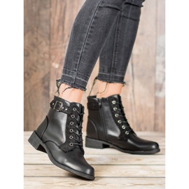 Small Swan Botas clásicas con cordones negro 1 Small Swan Botas clásicas con cordones negro 1