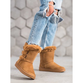 SHELOVET Botas de nieve cálidas marrón 3