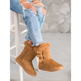 SHELOVET Botas de nieve cálidas marrón 4