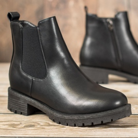 SHELOVET Botines chelsea negros 4