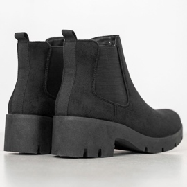 SHELOVET Botines chelsea en la plataforma negro 4