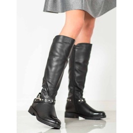 Bella Paris Botas de montar negras negro 3