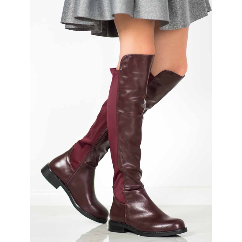 SHELOVET Mosqueteros granate rojo 2