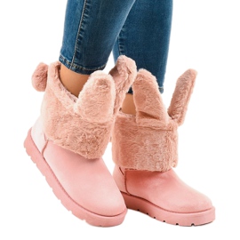 Botas esquimales rosas aisladas NB137 rosado 1