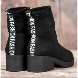 SHELOVET Botas sin cordones de moda negro 6
