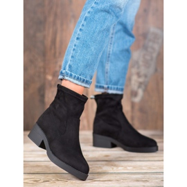SHELOVET Botas sin cordones de moda negro 5