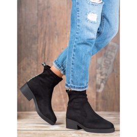 SHELOVET Botas sin cordones de moda negro 4