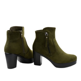 Tacones altos de ante verde 8B882 3