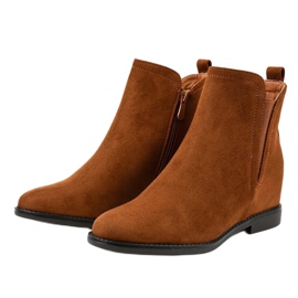 Botines Chelsea marrones con cuña BM279 marrón 2