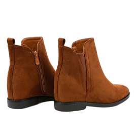 Botines Chelsea marrones con cuña BM279 marrón 3
