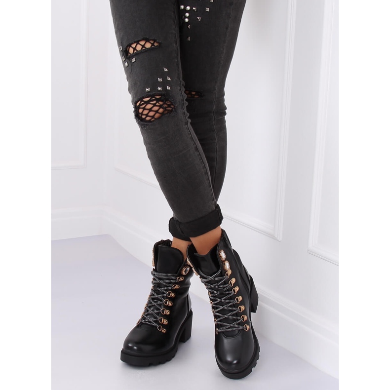 Botas negras para mujer negro HE110 Black 2