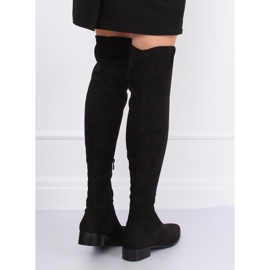 Botas mosqueteras con tacón plano negro RB34P Negro 4