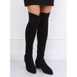 Botas mosqueteras con tacón plano negro RB34P Negro 3