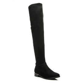 Super Me Botas de montar por encima de la rodilla negro 3