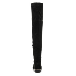 Super Me Botas de montar por encima de la rodilla negro 1