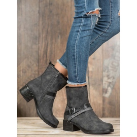 SHELOVET Botas altas con hebilla gris 5