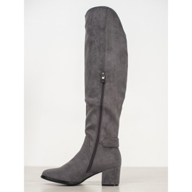 Goodin Botas calientes por encima de la rodilla. gris 1