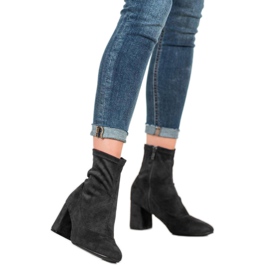 Diamantique Botines negros en un poste 3
