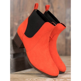 Kylie Botas Chelsea clásicas naranja 4