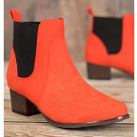 Kylie Botas Chelsea clásicas naranja 3