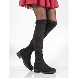 SHELOVET Botas negras sobre la rodilla negro 2