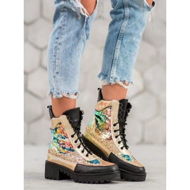 Seastar Botas en la plataforma de moda negro 5