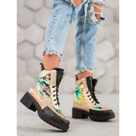 Seastar Botas en la plataforma de moda negro 1