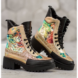 Seastar Botas en la plataforma de moda negro 4