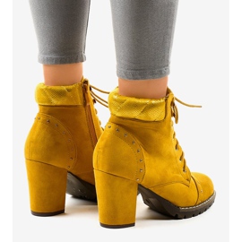 Botines de ante amarillo 995-31 4