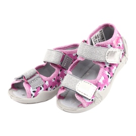 Calzado infantil befado 242P095 rosado gris 2