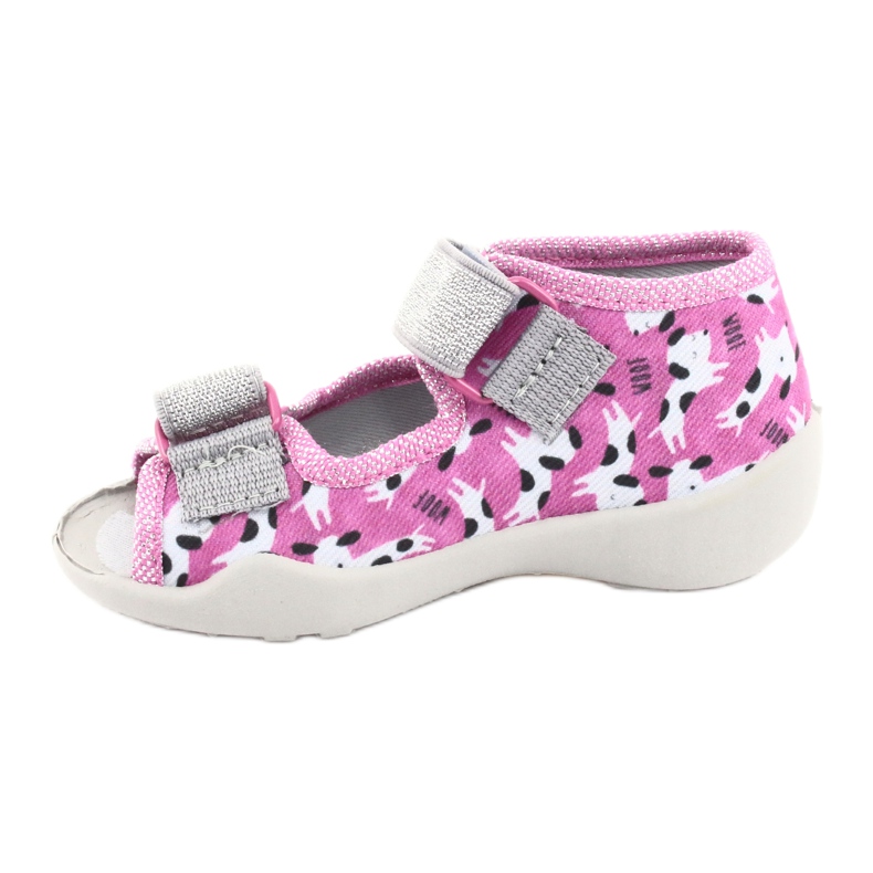 Calzado infantil befado 242P095 rosa gris 1