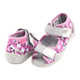 Calzado infantil befado 242P095 rosado gris 3
