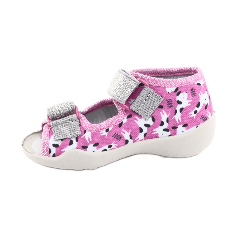 Calzado infantil befado 242P095 blanco negro rosa gris 1