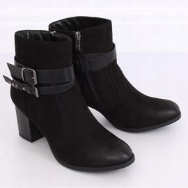 Botas de tacón estable negro G-35 Negro 4