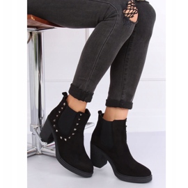 Botas negras con tacones anchos H8-85 Negra negro 2 Botas negras con tacones anchos H8-85 Negra negro 2
