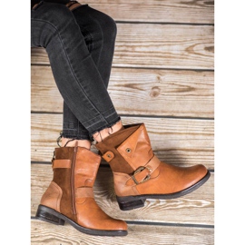 Super Me Botas con hebilla decorativa marrón 1 Super Me Botas con hebilla decorativa marrón 1