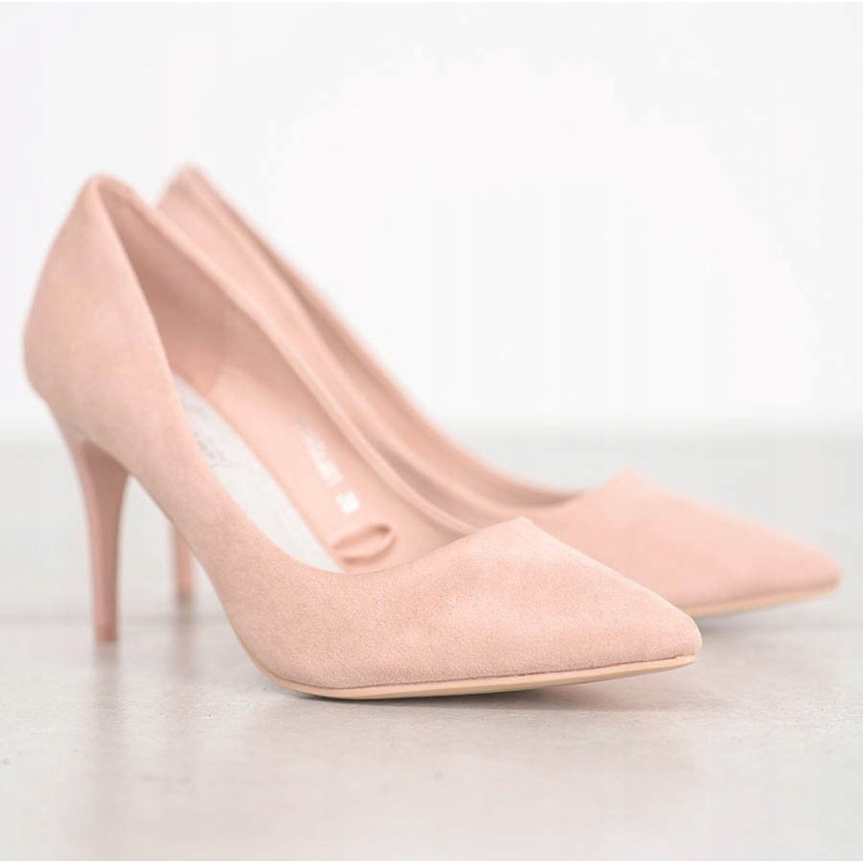 Kylie Tacones de gamuza clásicos marrón 2