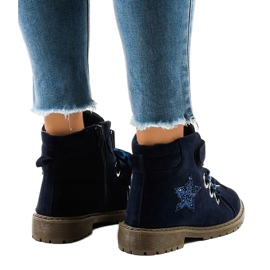 Botas de montaña azul marino con estrella TL51-2 2