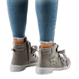 Botas de montaña grises con estrella TL51-3 3
