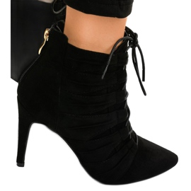 Botas stiletto de ante negro JA79 4