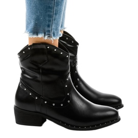 Botines negros con tachuelas L893-1 3