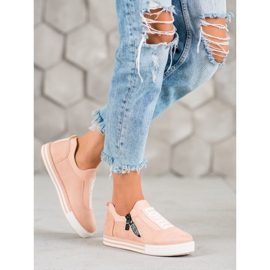 SHELOVET Zapatillas sin cordones de moda rosado 1