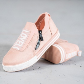 SHELOVET Zapatillas sin cordones de moda rosado 3