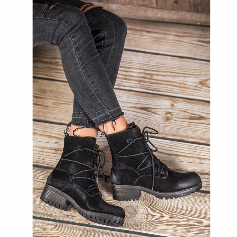 Kylie Trabajadores deportivos negro 1