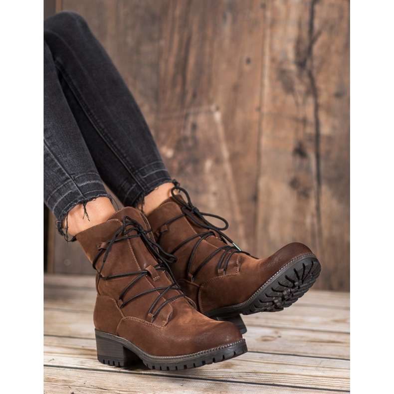 Kylie Trabajadores deportivos marrón 1