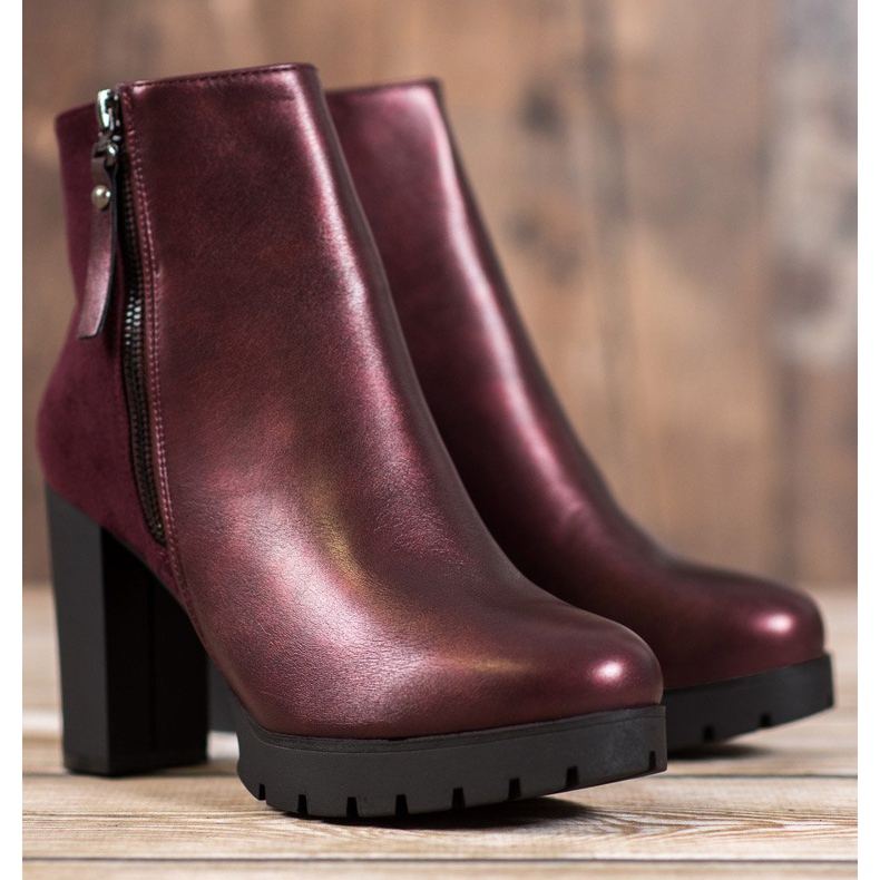 Bestelle Botines burdeos en la plataforma rojo 1 Bestelle Botines burdeos en la plataforma rojo 1