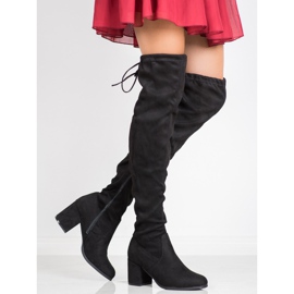 SHELOVET Botas por encima de la rodilla negro 1