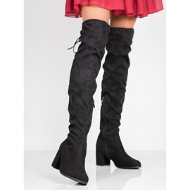 SHELOVET Botas por encima de la rodilla negro 2